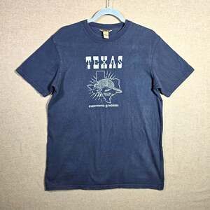 Fossil Original Texas Armadillo Graphic Tee Mens M Gray 100% Cotton Made in USA